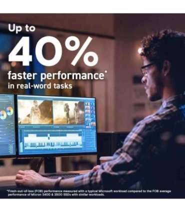 Crucial CT1000T705SSD3 T705 SSD, 1 TB, M.2, MVME, PCIe Gen5, 13600/ 10200 MB/s