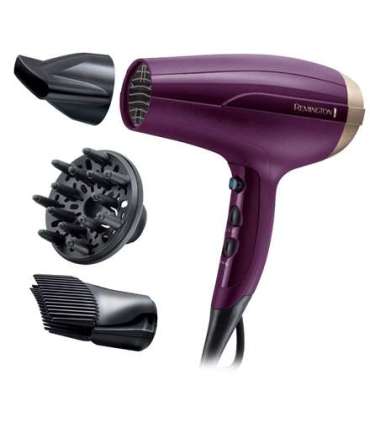Remington Hair Dryer D5219 2300 W Number of temperature settings 3 Ionic function Diffuser nozzle Purple