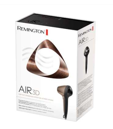 Remington The Salon Collection Air3D Hair Dryer D7777 1800 W Number of temperature settings 3 Ionic function |