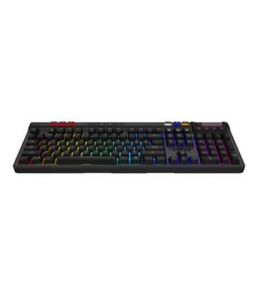 MSI STRIKE PRO WIRELESS Gaming keyboard Wireless US Black 2.4 GHz Wireless, Bluetooth, USB 2.0 Kailh