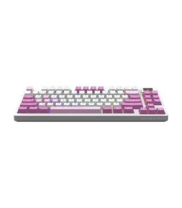 MSI FORGE GK600 TKL WIRELESS VIOLET Gaming keyboard Wireless US 2.4 GHz Wireless, Bluetooth, USB 2.0 |