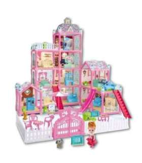 WOOPIE Domek dla Lalek Villa z Akcesoriami i Lalką Podświetlany 275el.