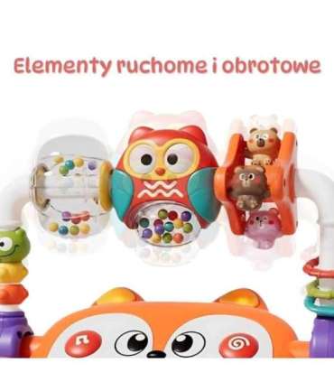WOOPIE BABY Interaktywne Pianino Edukacyjne Sensoryczne Lisek LED Grzechotki
