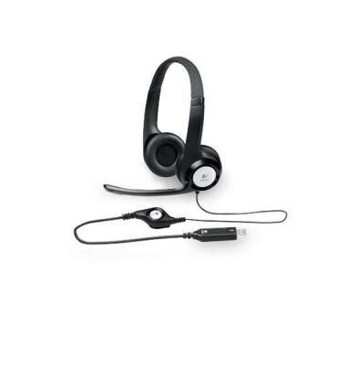 Logitech Computer headset H390 Built-in microphone USB Type-A Black