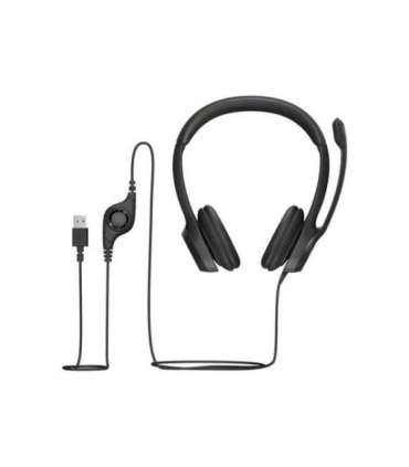 Logitech Computer headset H390 Built-in microphone USB Type-A Black