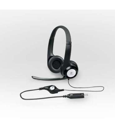 Logitech Computer headset H390 Built-in microphone USB Type-A Black