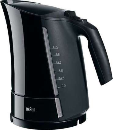 Braun WK 300 Standard kettle 2200 W 1.7 L Plastic 360° rotational base Black