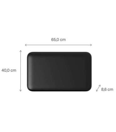 Mill Invisible Smart WiFi Panel Heater PA700WIFI4B Panel Heater 700 W Suitable for rooms up to 9-12 m² Black