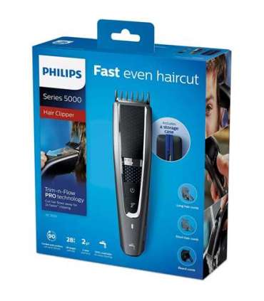 Philips Hair clipper HC5650/15 Cordless or corded Number of length steps 28 Grey
