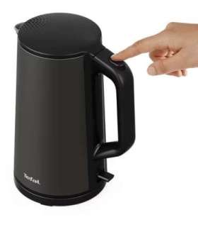 TEFAL Kettle KI583E10 Electric 2000 W 1.7 L Stainless Steel 360° rotational base Black