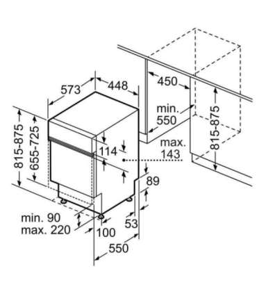Bosch Serie 4 SPI4HMS49E dishwasher Semi built-in 10 place settings E