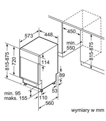 SIEMENS SN63HX17VE built-in dishwasher