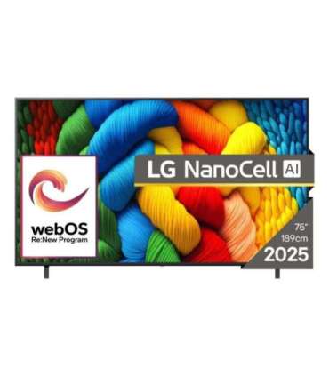 TV Set|LG|75 "|4K Ultra HD|3840 x 2160 pixels|Flat|16:9|LED|75NANO80A3B