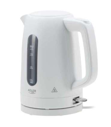Adler Kettle AD 1379w Electric 2200 W 1.7 L Polypropylene 360° rotational base White