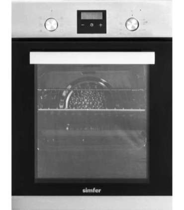 Simfer Oven 4207BERIM.1 47 L, Multifunctional, Manual, Pop-up knobs, Height 54.1 cm, Width 45 cm, Stainless steel