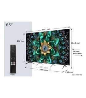 TV Set|TCL|65 "|4K Ultra HD|3840 x 2160 pixels|Flat|16:9|QD-Mini LED|65Q6C