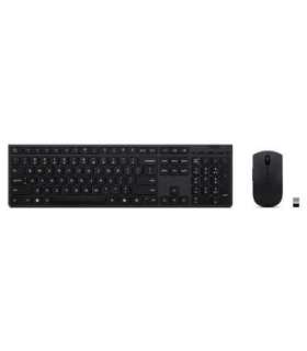 Lenovo Professional Wireless Rechargeable Combo Keyboard and Mouse Keyboard and Mouse Set Wireless Mouse included