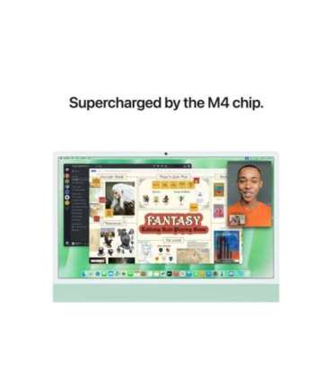 Apple iMac 24” 4.5K Retina, Apple M4 8C CPU, 8C GPU/16GB/256GB SSD/Green/INT Apple