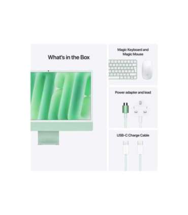 Apple iMac 24” 4.5K Retina, Apple M4 8C CPU, 8C GPU/16GB/256GB SSD/Green/INT Apple