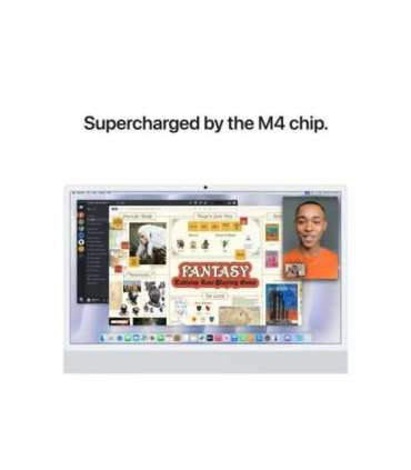 Apple iMac 24” 4.5K Retina, Apple M4 8C CPU, 8C GPU/16GB/256GB SSD/Silver/INT Apple