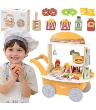 VIGA Minisklep z Hamburgerami – Kreatywna Zabawa w Odgrywanie Ról