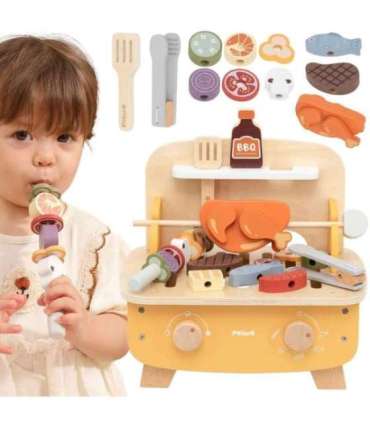 VIGA Drewniany Zestaw do Grillowania BBQ Grill