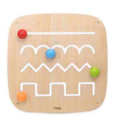 VIGA деревянная сенсорная доска-манипулятор (лабиринт)