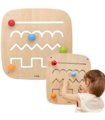 VIGA деревянная сенсорная доска-манипулятор (лабиринт)
