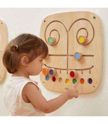 VIGA Деревянная манипуляционная сенсорная доска — лабиринт: прикоснись и подбери