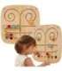 VIGA Деревянная манипуляционная сенсорная доска — лабиринт: прикоснись и подбери
