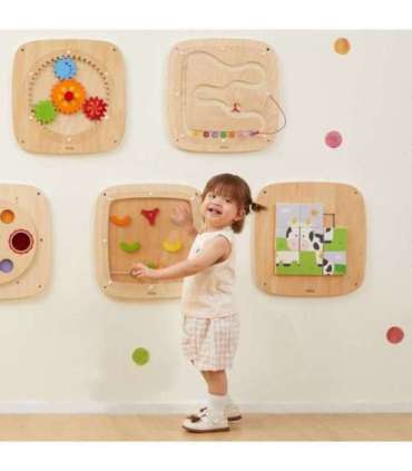 VIGA puidust sensoorne manipuleerimislaud — gravitatsiooniline voog