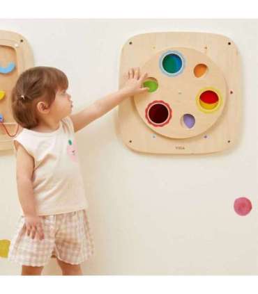 VIGA деревянная сенсорная панель для манипуляций - смешивание цветов