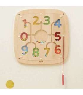 VIGA puidust manipuleeriv sensoorne tahvel numbrite õppimiseks — sorter