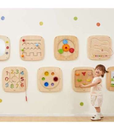 VIGA puidust manipuleeriv sensoorne tahvel numbrite õppimiseks — sorter