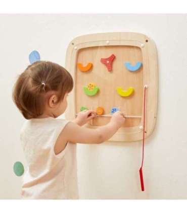 VIGA Drewniana Tablica Manipulacyjna Sensoryczna Gra w Pinball