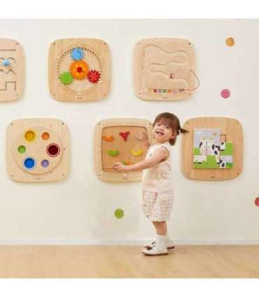 VIGA puidust sensoorne manipuleerimislaud - pildipusle