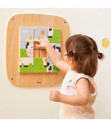 VIGA puidust sensoorne manipuleerimislaud - pildipusle