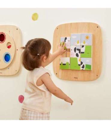 VIGA puidust sensoorne manipuleerimislaud - pildipusle