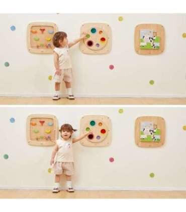 VIGA puidust sensoorne manipuleerimislaud - pildipusle