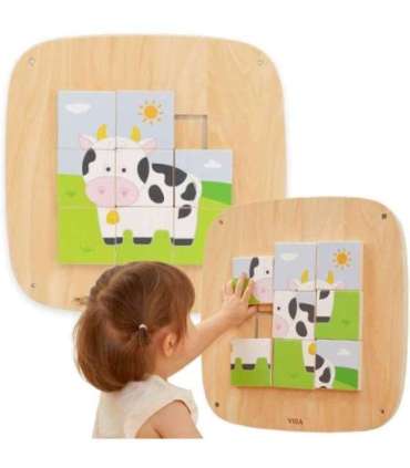 VIGA puidust sensoorne manipuleerimislaud - pildipusle