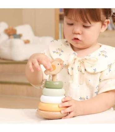 VIGA PolarB puidust õppepüramiid - Linnuke