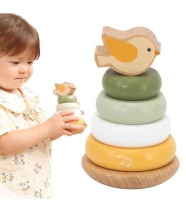 VIGA PolarB puidust õppepüramiid - Linnuke