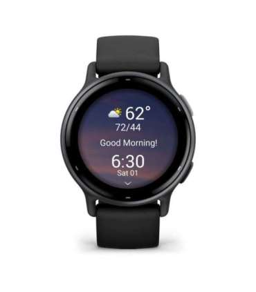 Garmin Vivoactive 5 3.05 cm (1.2") AMOLED 42 mm Digital 390 x 390 pixels Touchscreen Black Wi-Fi GPS (satellite)