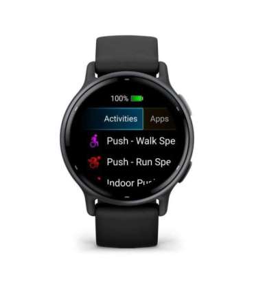 Garmin Vivoactive 5 3.05 cm (1.2") AMOLED 42 mm Digital 390 x 390 pixels Touchscreen Black Wi-Fi GPS (satellite)