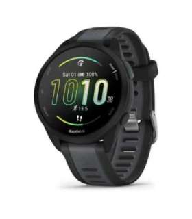 Garmin Forerunner 165 Music 3.05 cm (1.2") AMOLED 43 mm Digital 390 x 390 pixels Touchscreen Black GPS (satellite)