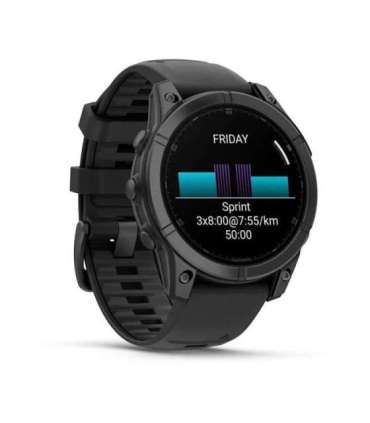 Garmin Fenix E 3.3 cm (1.3") AMOLED 47 mm Digital 416 x 416 pixels Touchscreen Black Wi-Fi GPS (satellite)