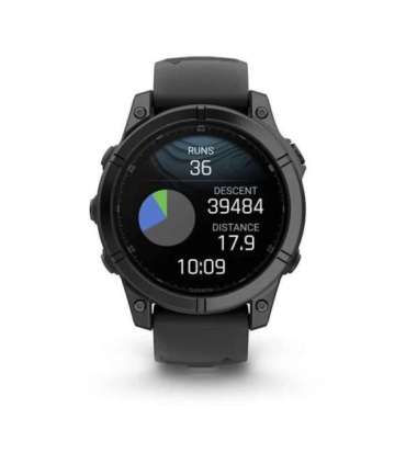 Garmin Fenix E 3.3 cm (1.3") AMOLED 47 mm Digital 416 x 416 pixels Touchscreen Black Wi-Fi GPS (satellite)
