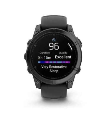 Garmin Fenix E 3.3 cm (1.3") AMOLED 47 mm Digital 416 x 416 pixels Touchscreen Black Wi-Fi GPS (satellite)