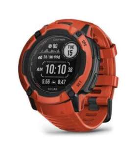Garmin Instinct 2X Solar 2.79 cm (1.1") MIP 50 mm Digital 176 x 176 pixels Touchscreen Red GPS (satellite)
