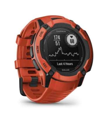 Garmin Instinct 2X Solar 2.79 cm (1.1") MIP 50 mm Digital 176 x 176 pixels Touchscreen Red GPS (satellite)